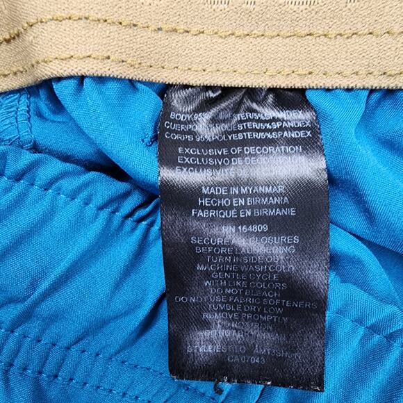 Motion Shorts Mens M Blue Stretch Guide Pro Ripstop Zip Pockets Lightweight - Picture 6 of 12